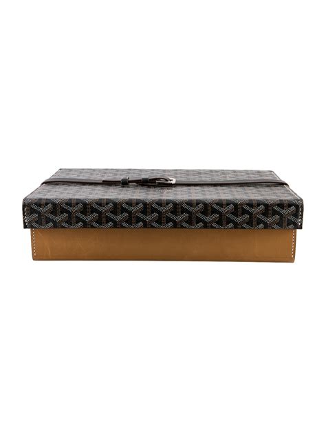 Goyard Goyardine Cufflink Box .